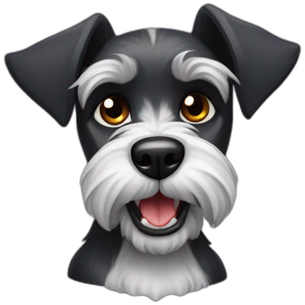 Vampire Schnauzer puppy emoji