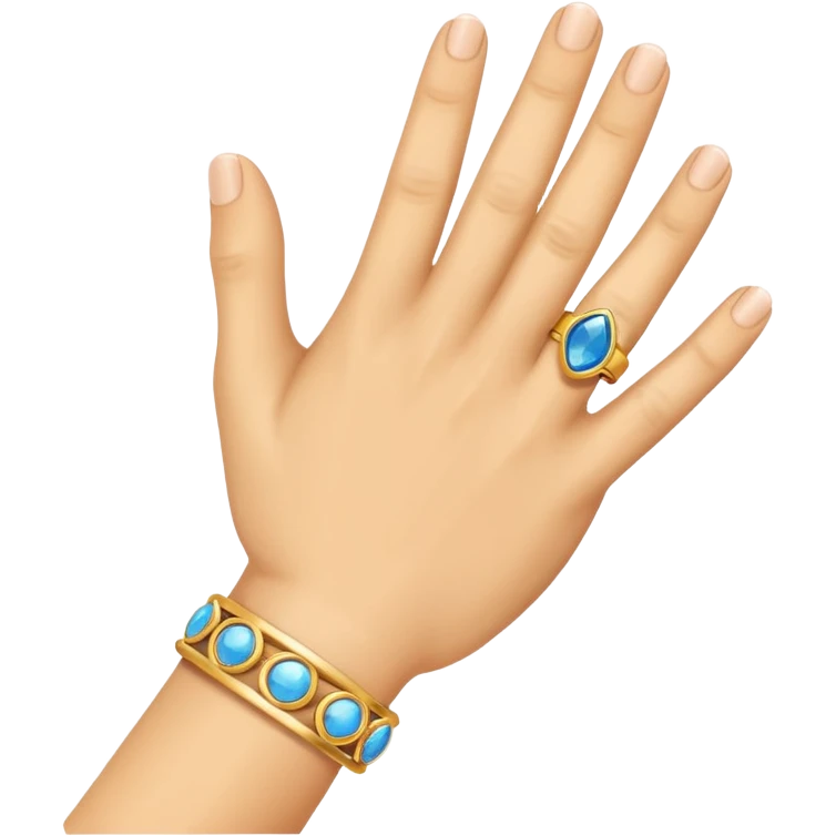hand with ring emoji