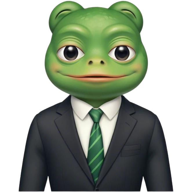 Pepe frog trader AI assistant emoji