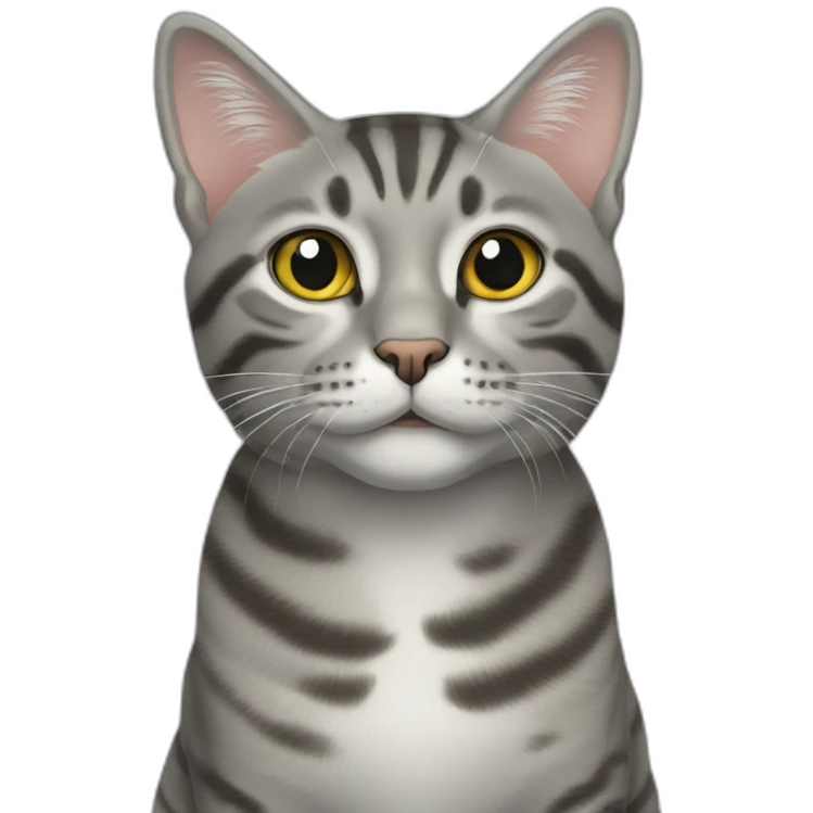 two gray tabby cats emoji