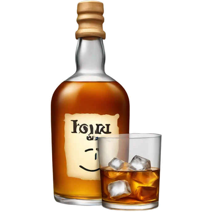 Whisky with ice emoji