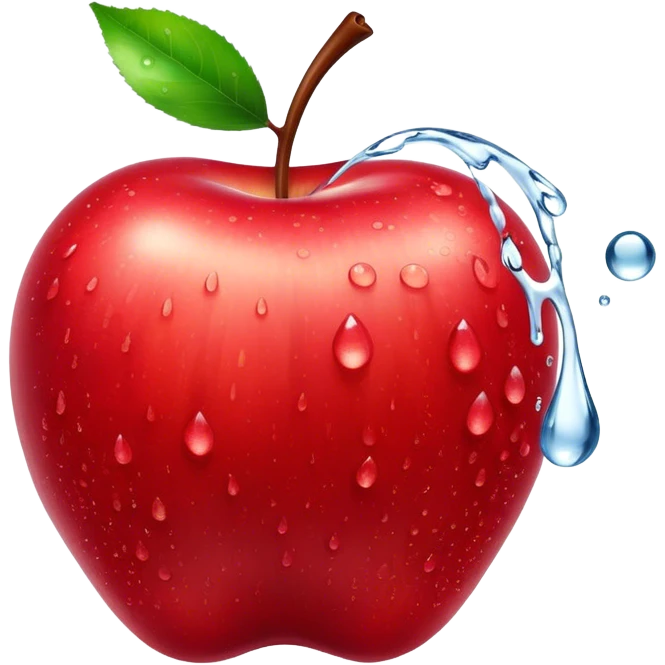 Cinematic crisp, shiny red apples, glistening under soft natural light, perfectly round with tiny water droplets, warm rich hues, highly detailed and fresh. emoji