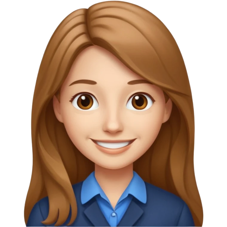 Красивая учительница с русыми волосами длинными emoji