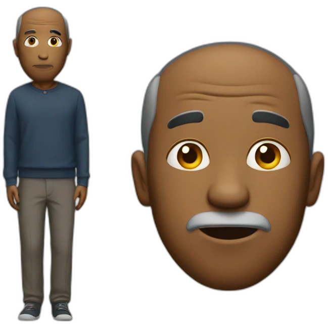 A confusing man emoji