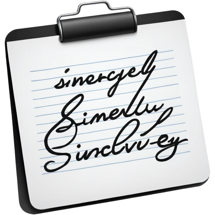 sincerely emoji