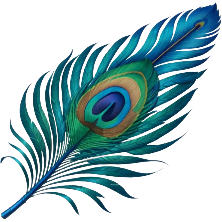 Peacock feather emoji