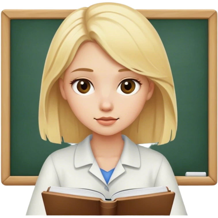 blonde girl studying  emoji