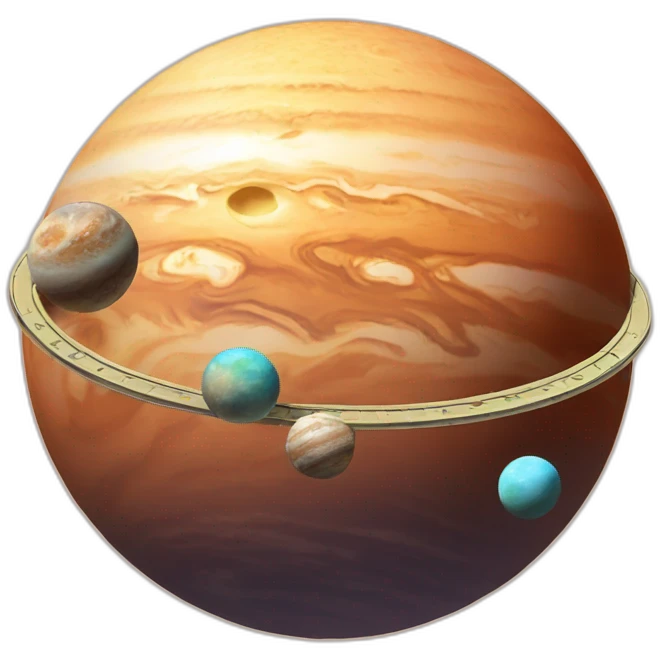 katzen planet mit ring emoji