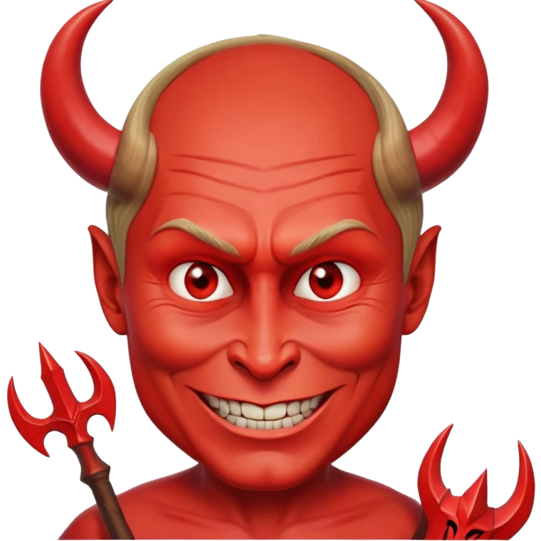 Putin as a devil emoji