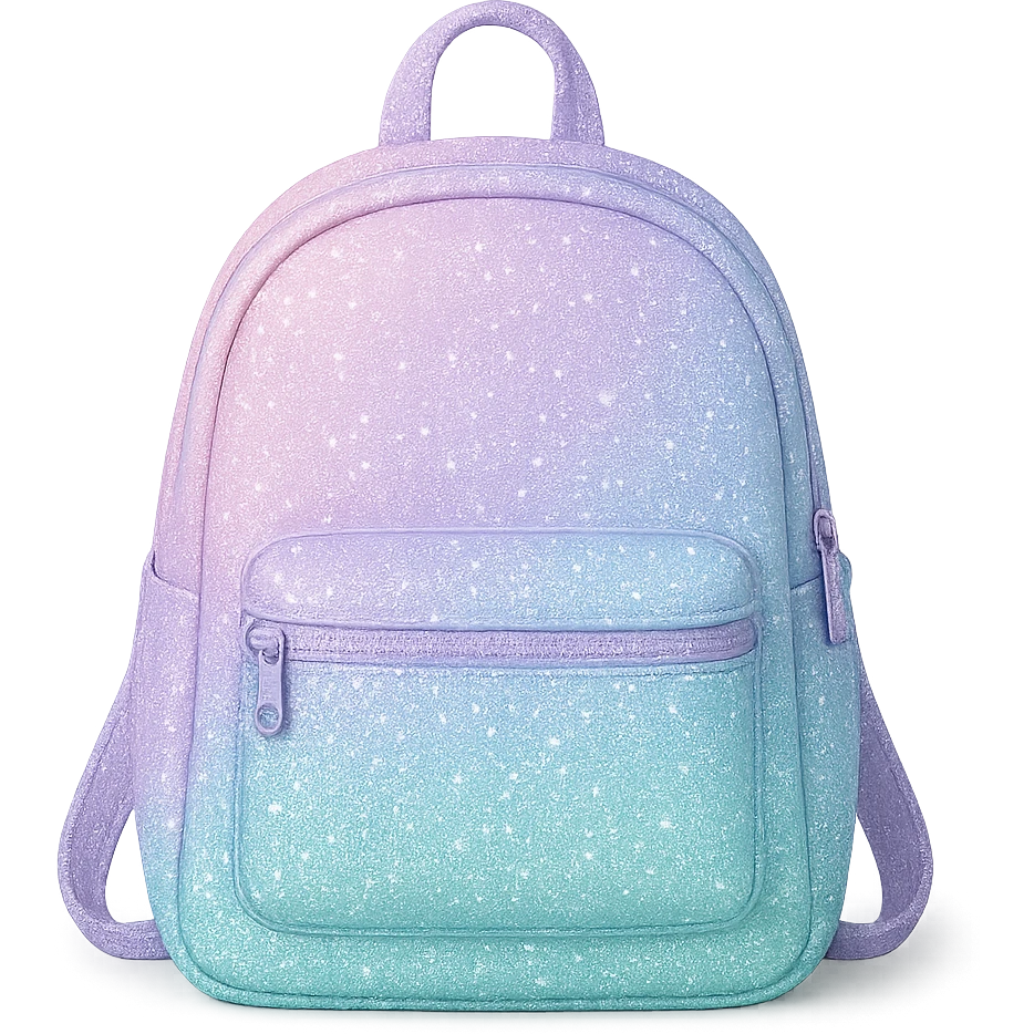 sparkly pastel backpack emoji