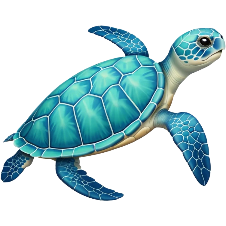 White Pastel sea turtle emoji