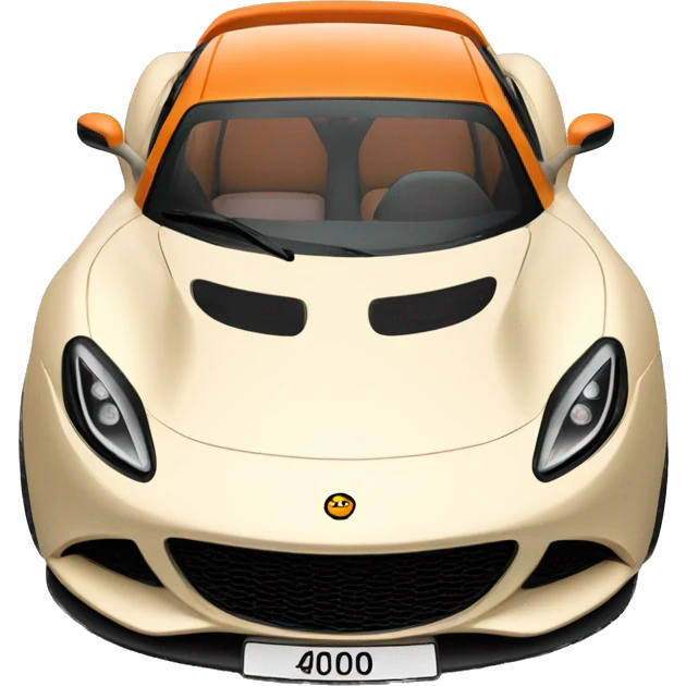 Lotus car orange emoji