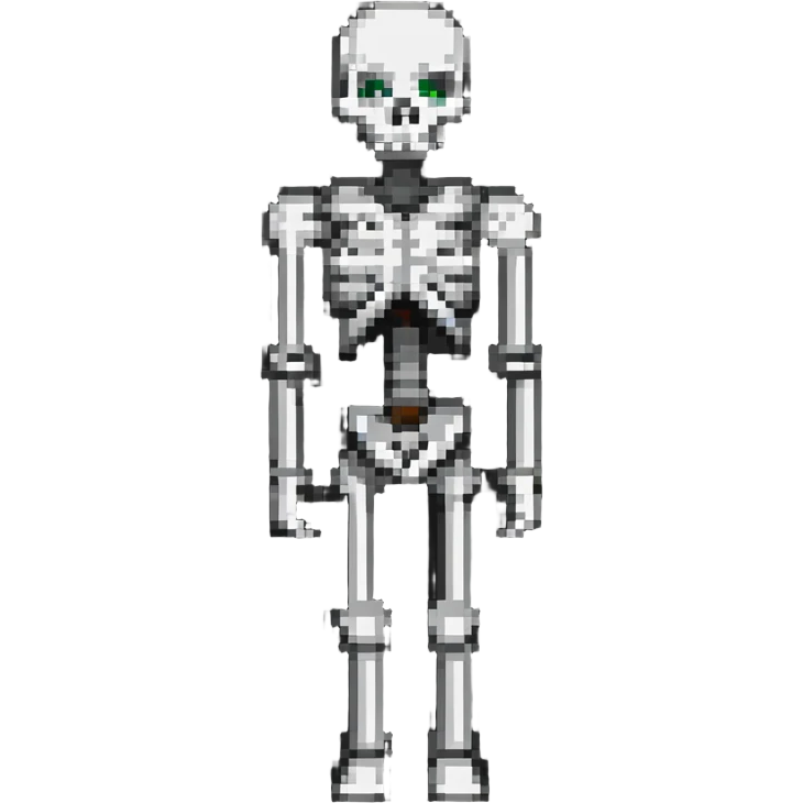 Minecraft skeleton emoji