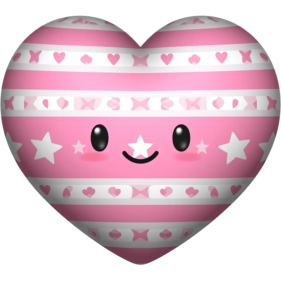 Cute easter decoratedheart emoji