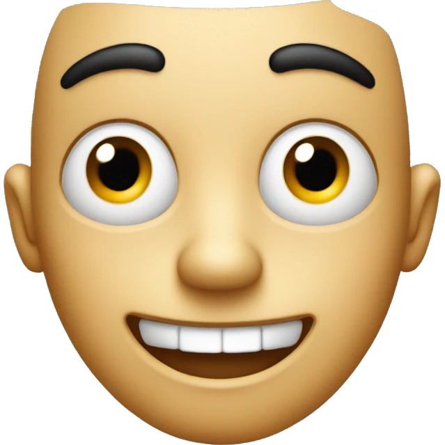 A face with wide eyes, raised eyebrows, and a big open smile expressing excitement or enthusiasm. emoji