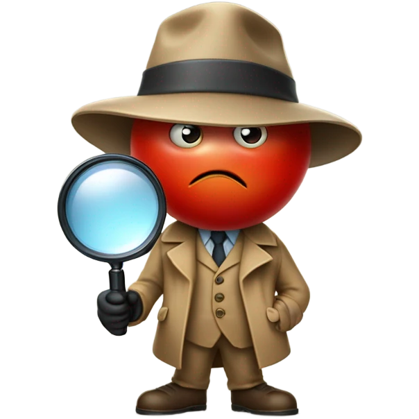 Tomato detective emoji