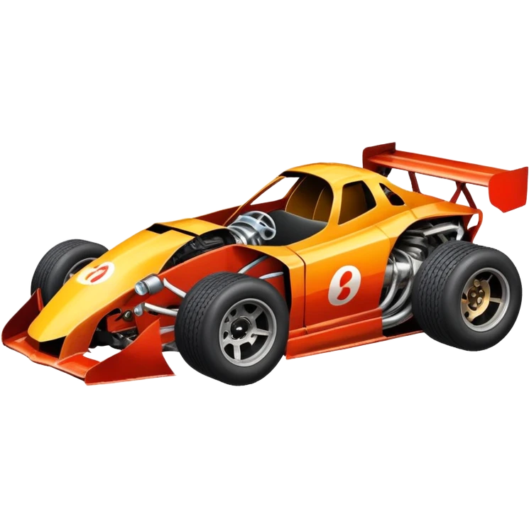 Racecar that is broken  emoji