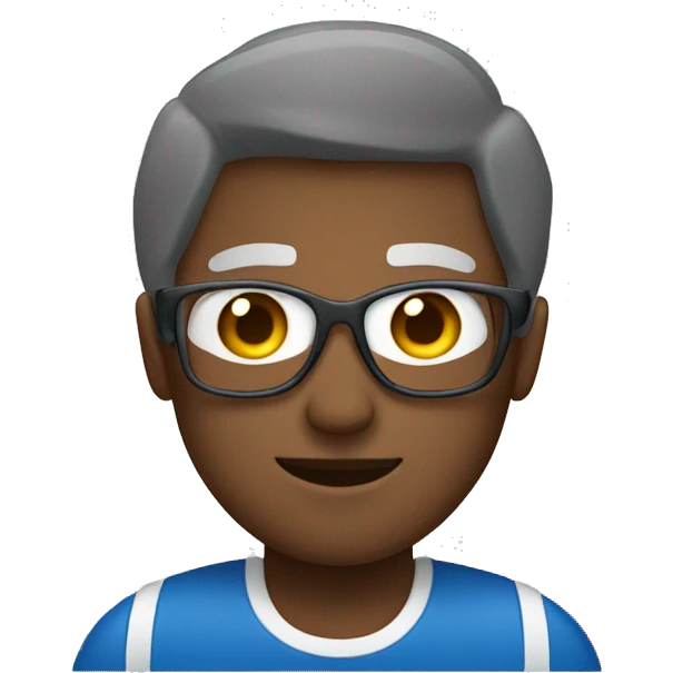 
a man in a school gym doing sports emoji