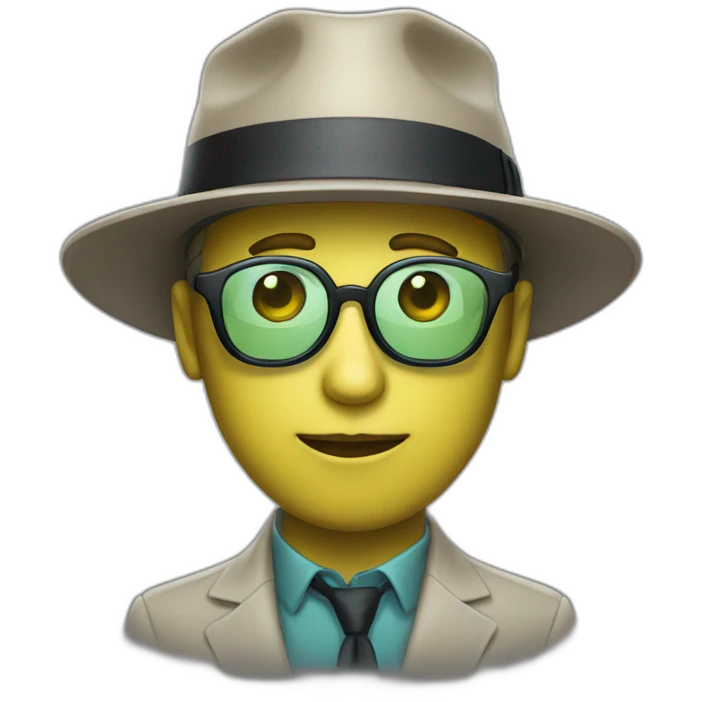 uranium in hat and glasses emoji