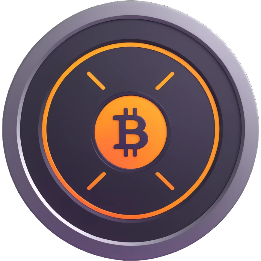 metallic futuristic $PORTAL crypto coin with a portal-like glow emoji