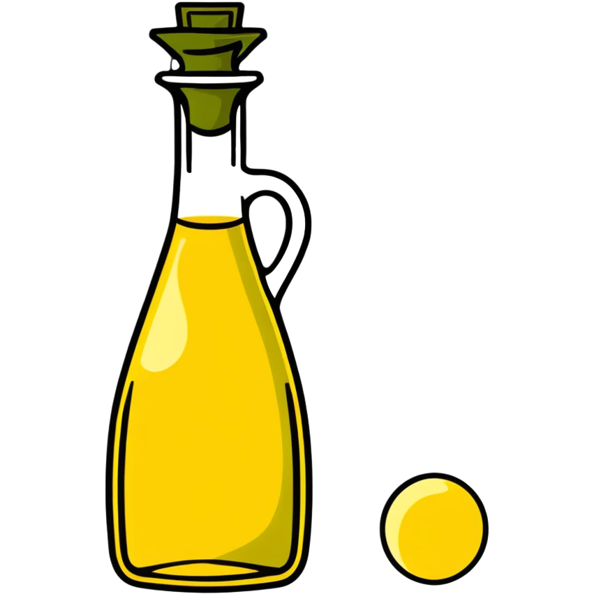 Olive oil bottle, Mediterranean anti-inflammatory ingredient emoji