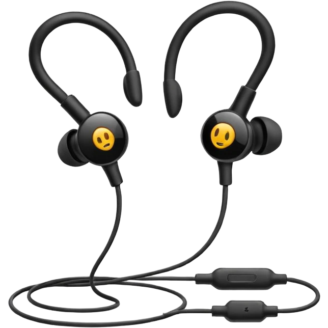 old wired earphones emoji