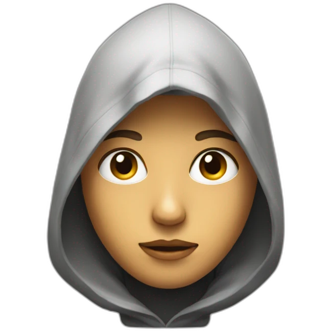 A head of a youth with a hood, only the head not the bust emoji