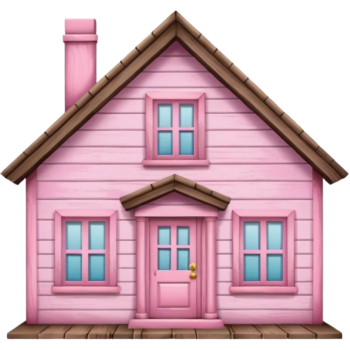 a pink home sign emoji