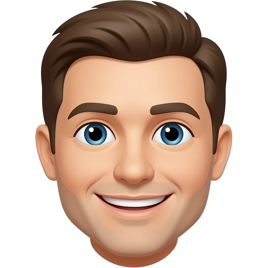 Custom iOS emoji with no blur and a white background. The topic of the emoji is"Gilbert". It MUST maintain the general apple iOS emoji style. emoji