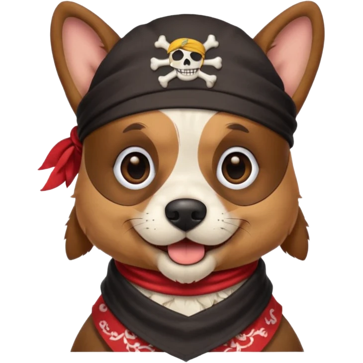 pirate dog emoji