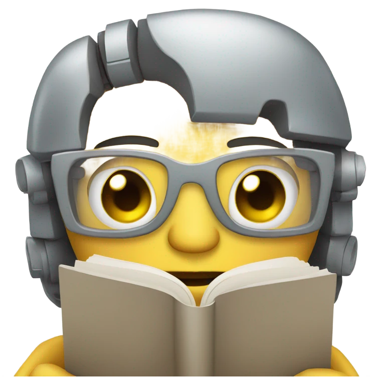 cute robot writer emoji