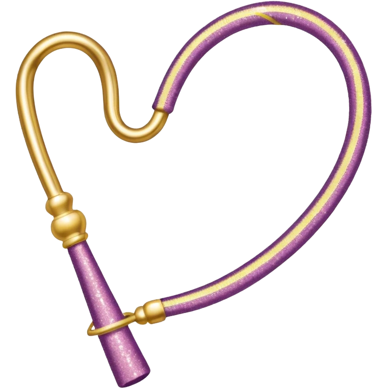 Glittery lasso emoji