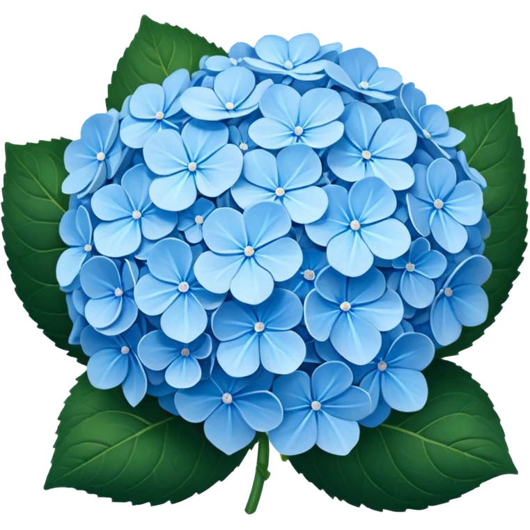 Blue hydrangeas emoji