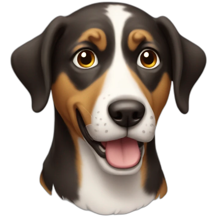 Crazy dog emoji