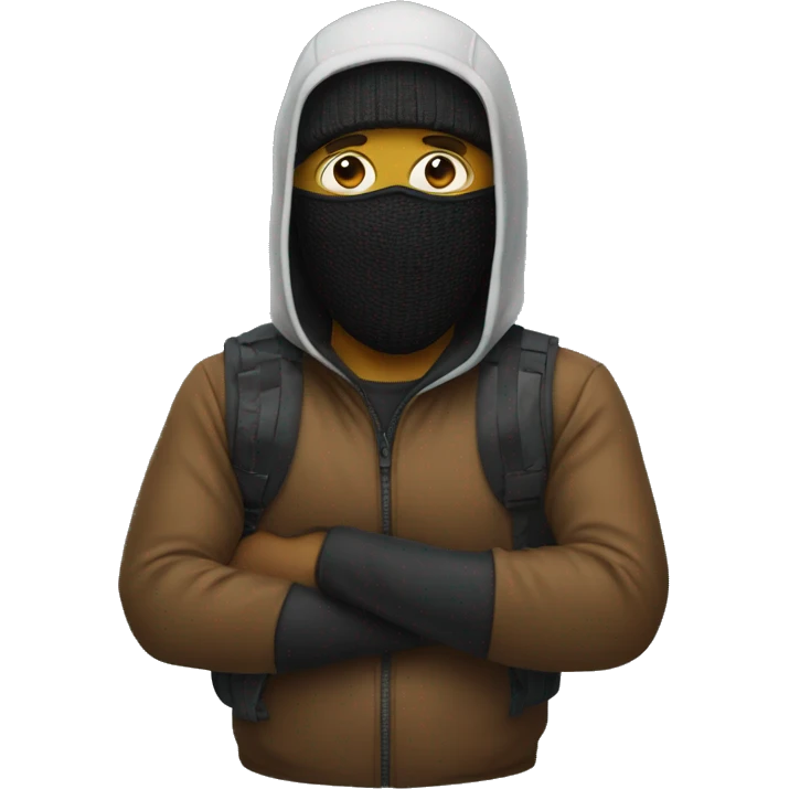  guy with ski mask  emoji