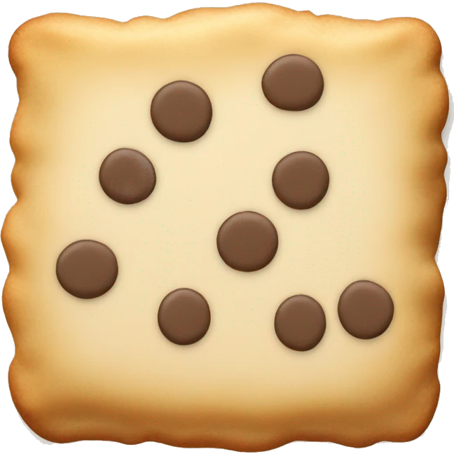 White Chip cookie  emoji