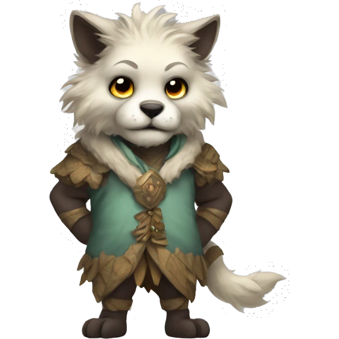 Fantasy furry anthropomorphic full body emoji