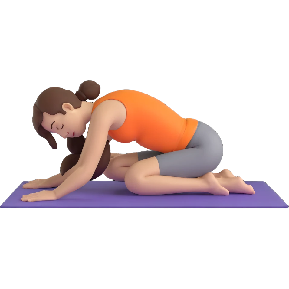 person in downward dog yoga pose emoji