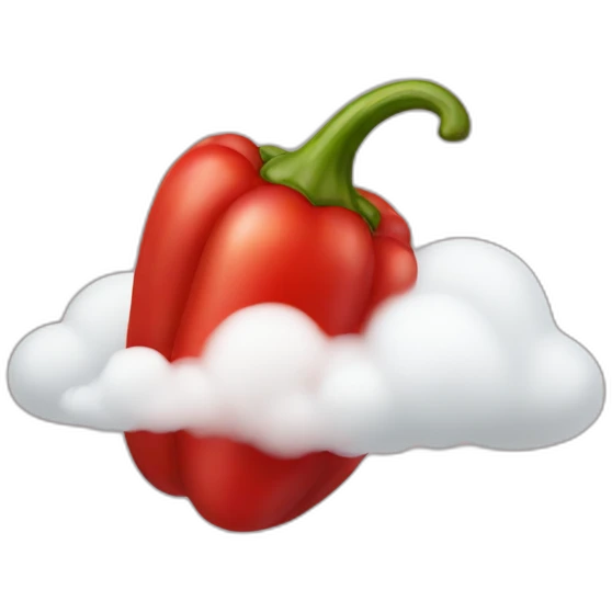 red pepper cloud emoji