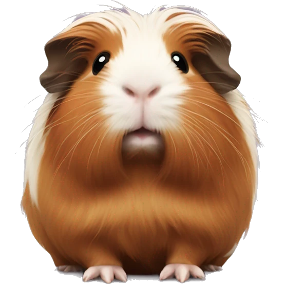 Long haired guinea pig emoji