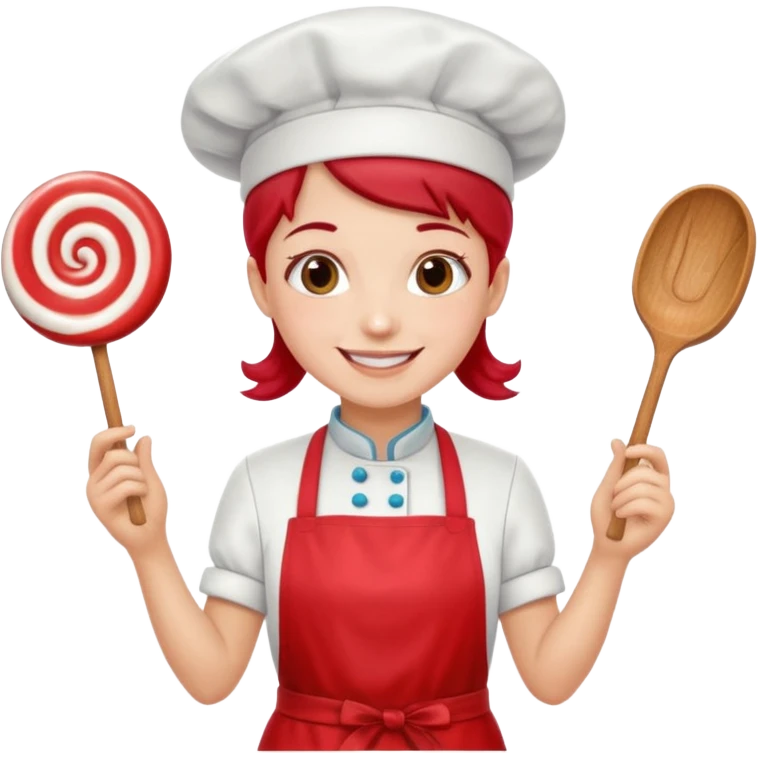 Mixer + peppermint apron, Candy Chef. emoji