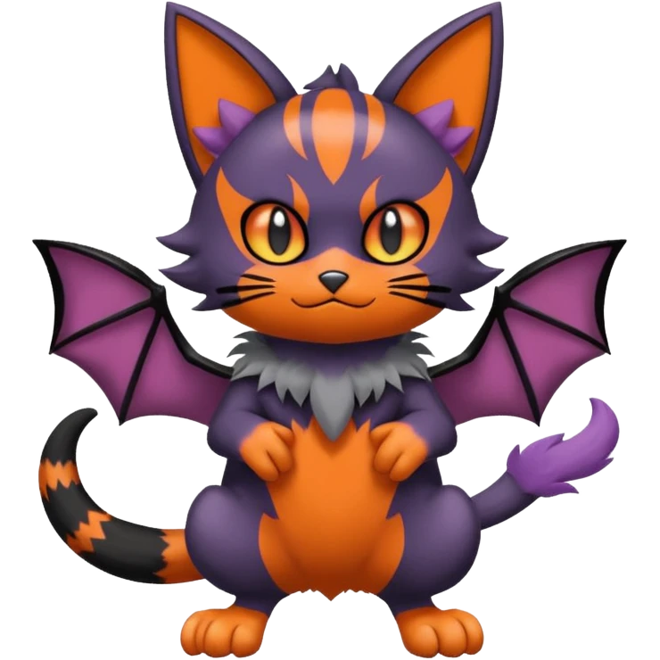 Noibat-Litten-Torracat-fusion-Fakemon-Pokémon-creature  emoji