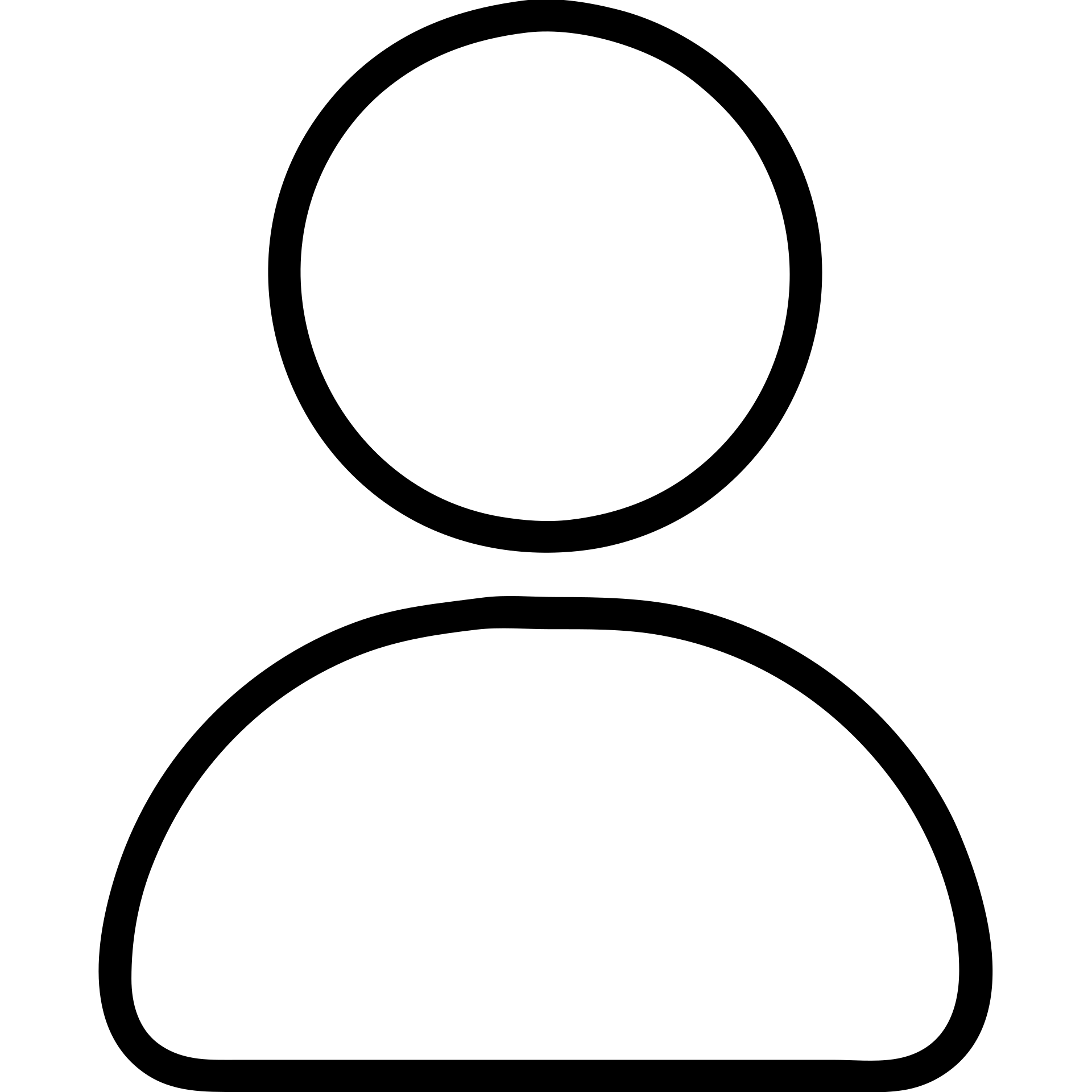 outlined icon of a client or customer, no fill emoji