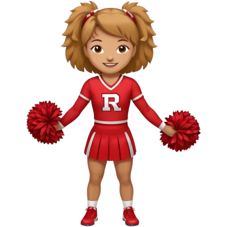 Rutgers full body Cheerleader emoji