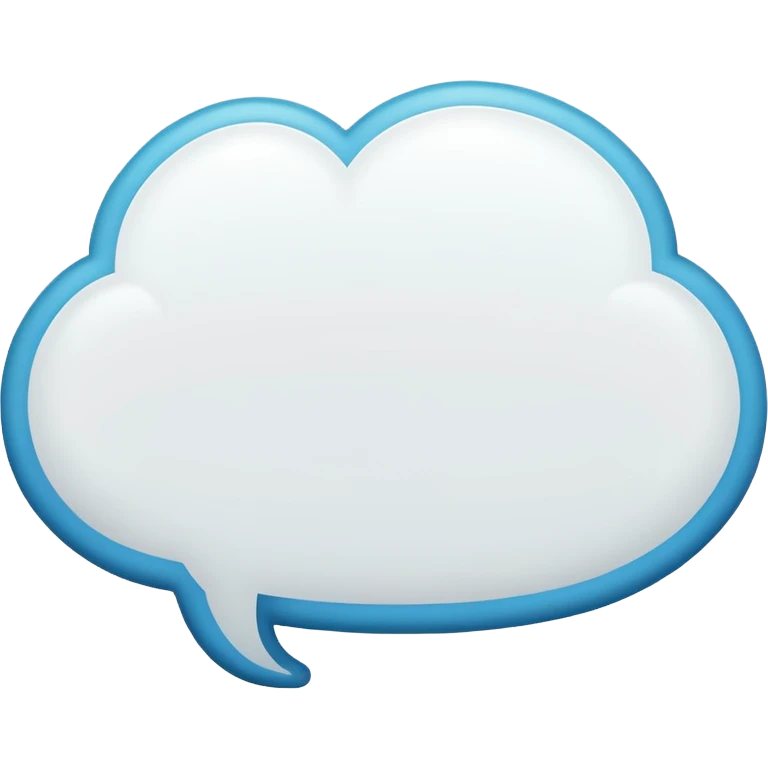 comic thought bubble, rounded, no text emoji