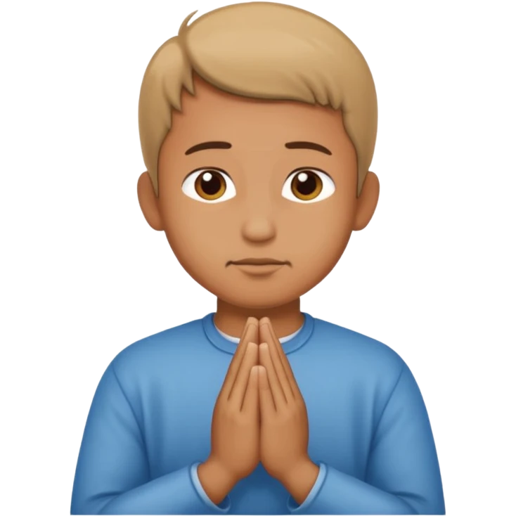 A man prayering emoji