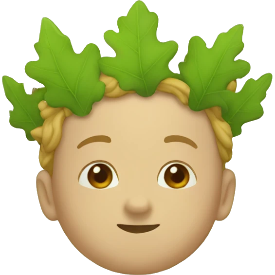 Oak Leaf crown emoji