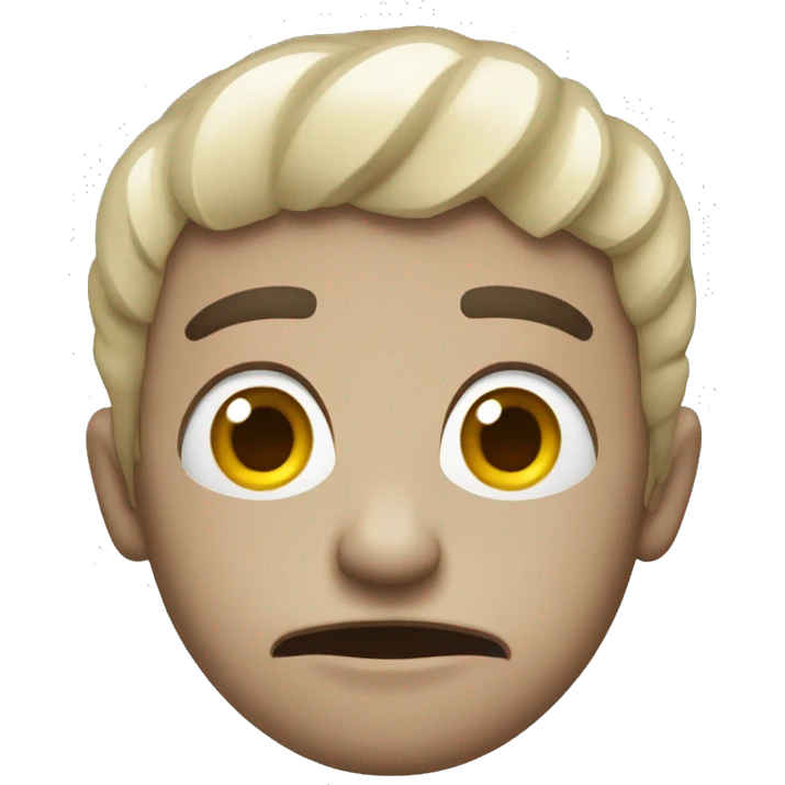 Quero a misturado emoji triste com decepção  emoji