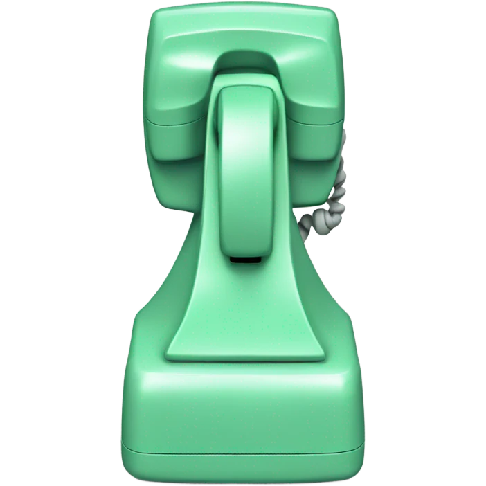 Mint Green phone emoji