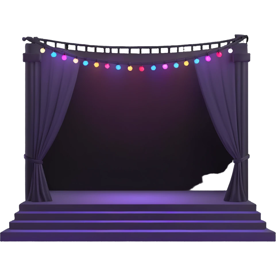 concert stage with lights emoji